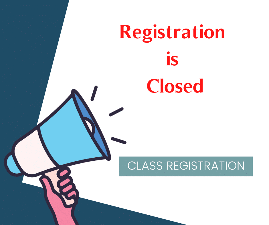 Class registration is currently closed.